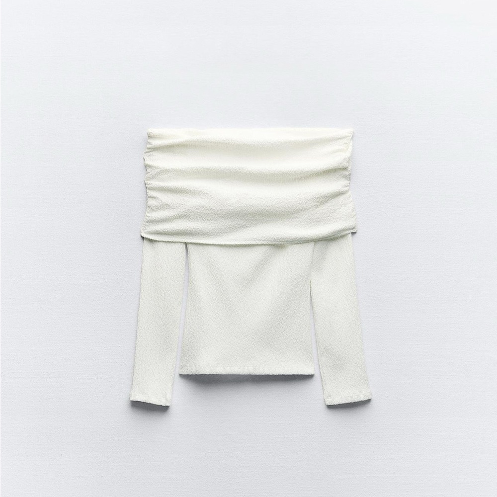 Zara Off-Shoulder White Top